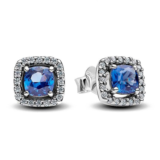 Ladies' Earrings Pandora 293551C01 Blue Silver