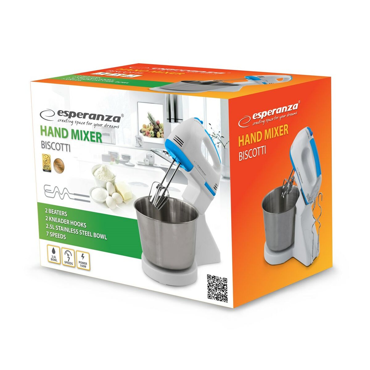 Cup Blender Esperanza EKM019WB White 150 W Esperanza