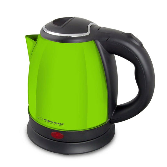 Kettle Esperanza EKK128G Black Green Stainless steel Plastic 1350 W 1 L Esperanza