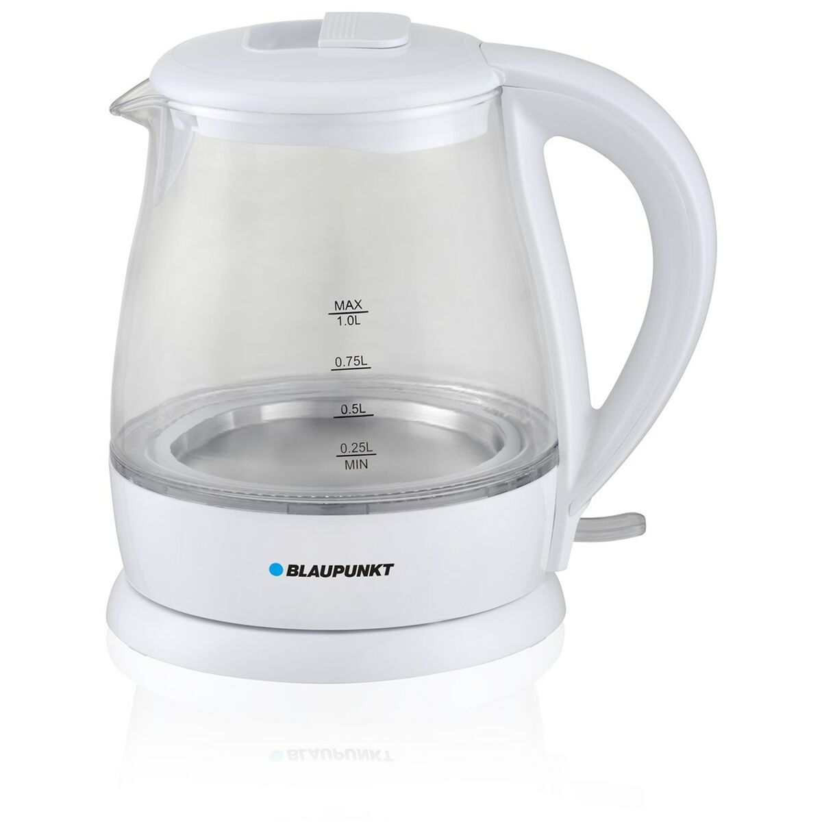 Kettle Blaupunkt EKG301 White Glass Aluminium 1630 W 1 L Blaupunkt