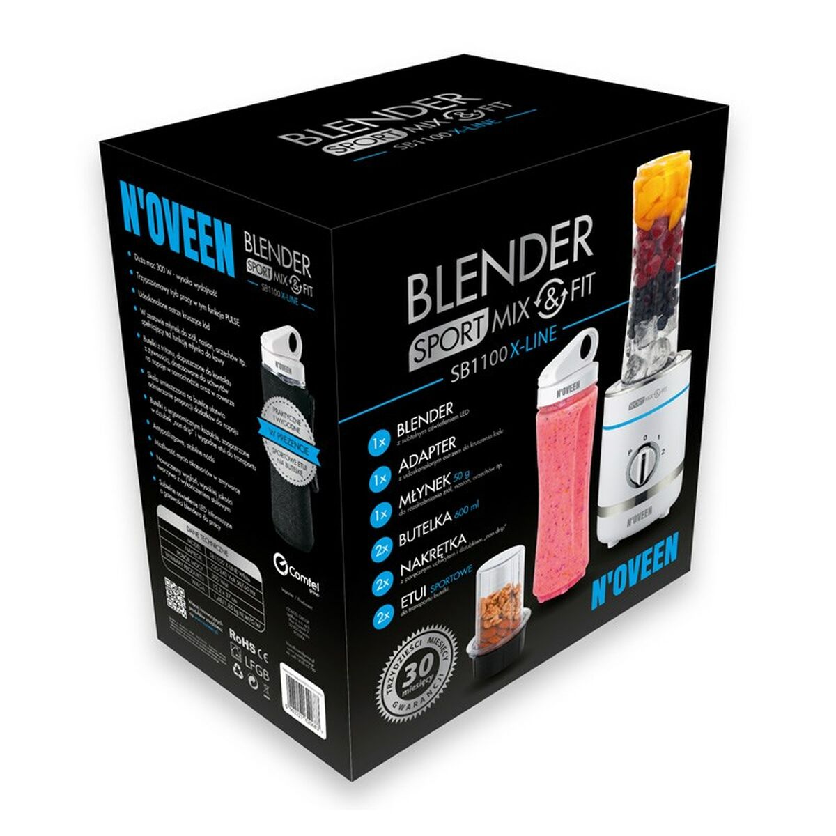 Cup Blender N'oveen SB1100 White 300 W 600 ml Noveen