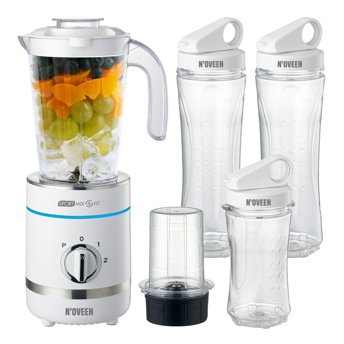 Cup Blender N'oveen SB2100 White 500 W 800 ml Noveen