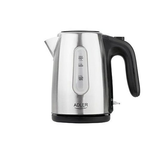 Kettle Adler AD 1273 Black Silver Hazelnut Stainless steel 1200 W 1 L Adler