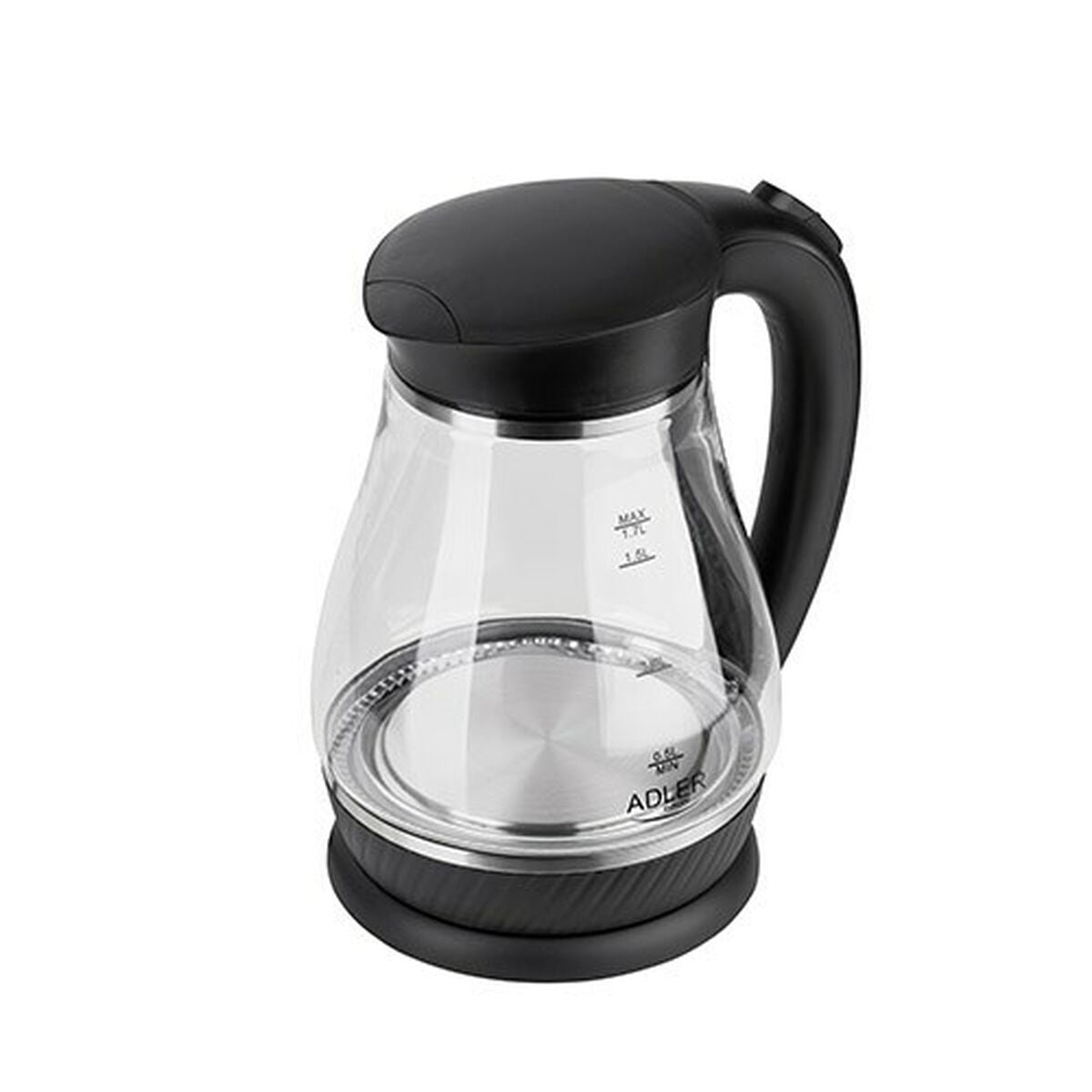 Kettle Adler AD 1274 Black Glass 2200 W 1,7 L Adler