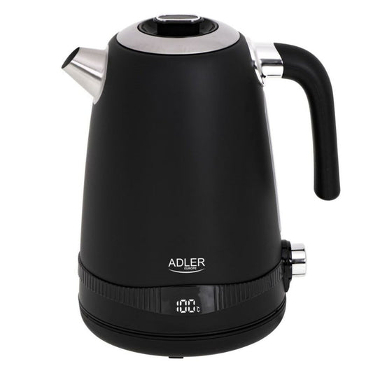 Kettle Adler AD 1295b Black Stainless steel 2200 W 1,7 L Adler