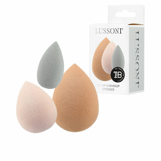 Make-up Sponge Lussoni Esponjas Lote Multicolour 3 Pieces