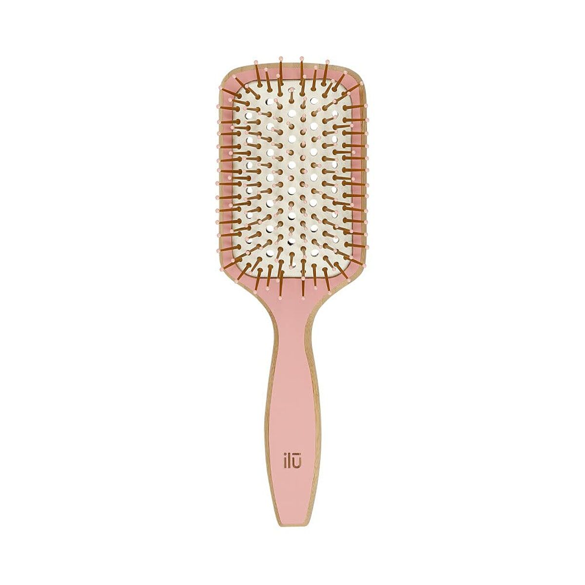 Detangling Hairbrush Ilū Bamboom Squared Pink