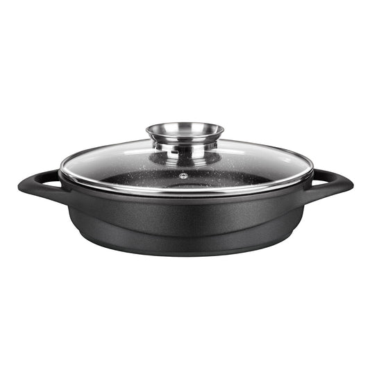 Casserole with Lid Smile MGK-17 Black Smile