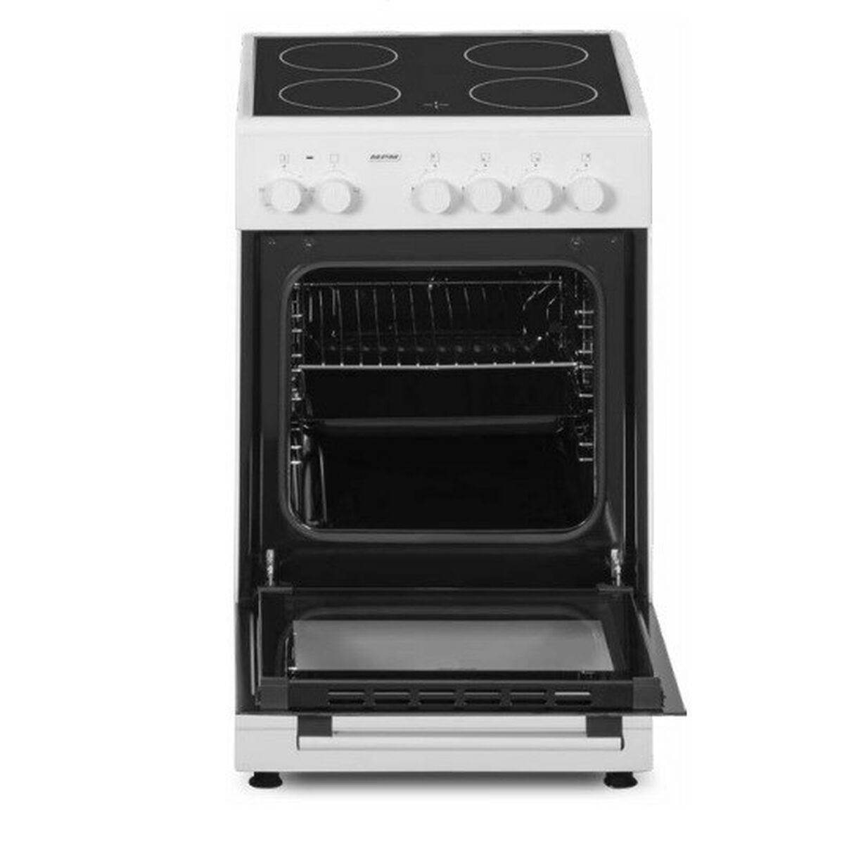 Combined Oven and Glass-Ceramic Hob Mpm MPM-53-KEC-37 White Black 6600 W Mpm