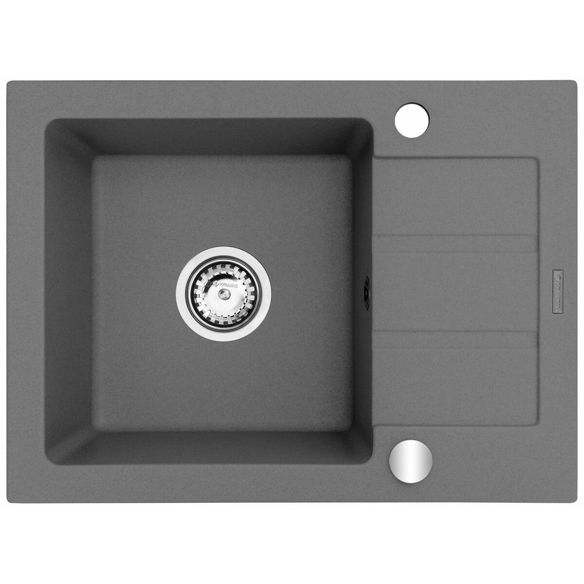 Sink with One Basin Maidsinks 62 x 44 cm Grey Maidsinks