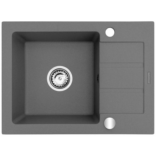 Sink with One Basin Maidsinks 62 x 44 cm Grey Maidsinks