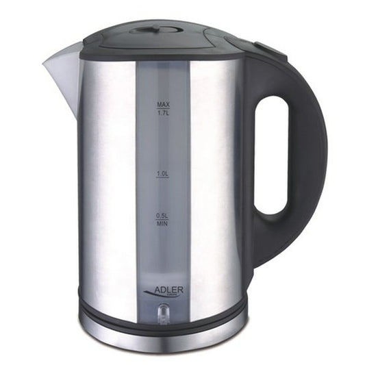 Kettle Adler AD 1216 Black Silver Stainless steel Plastic 2000 W 2200 W 1,7 L Adler