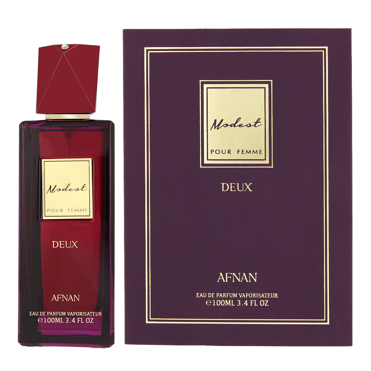 Women's Perfume Afnan Modest Deux Pour Femme 100 ml edp Modest Deux Afnan