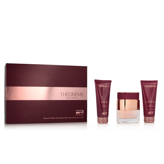 Women's Perfume Set Rue Broca Théorème Pour Femme EDP 3 Pieces