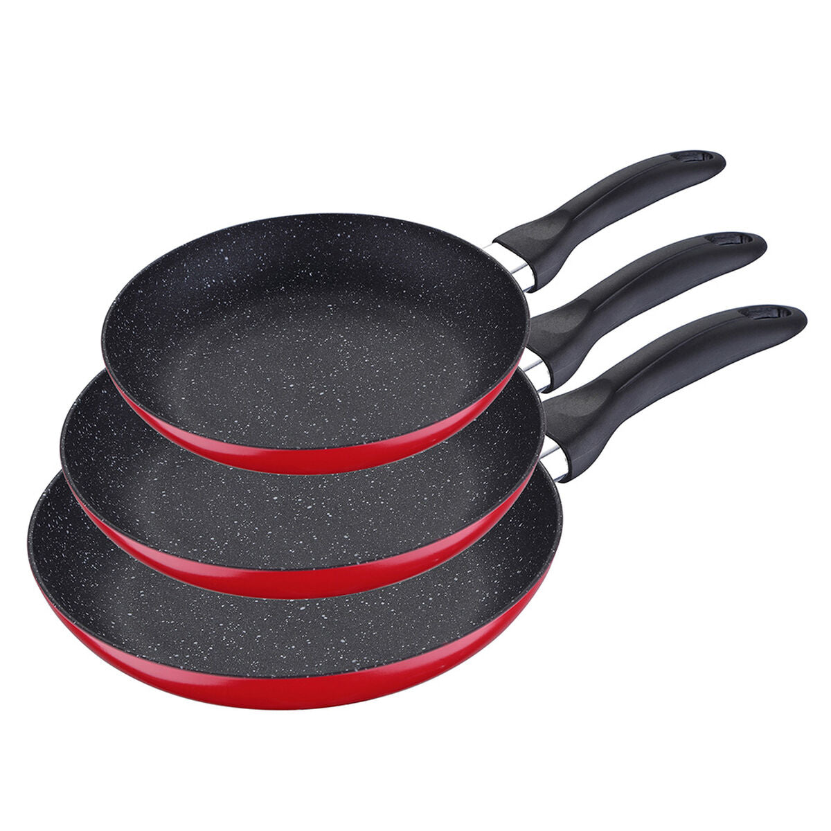 Set of pans San Ignacio Red 3 Pieces Aluminium San Ignacio