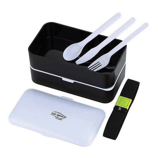 Compartment Lunchbox with Cutlery San Ignacio San Ignacio