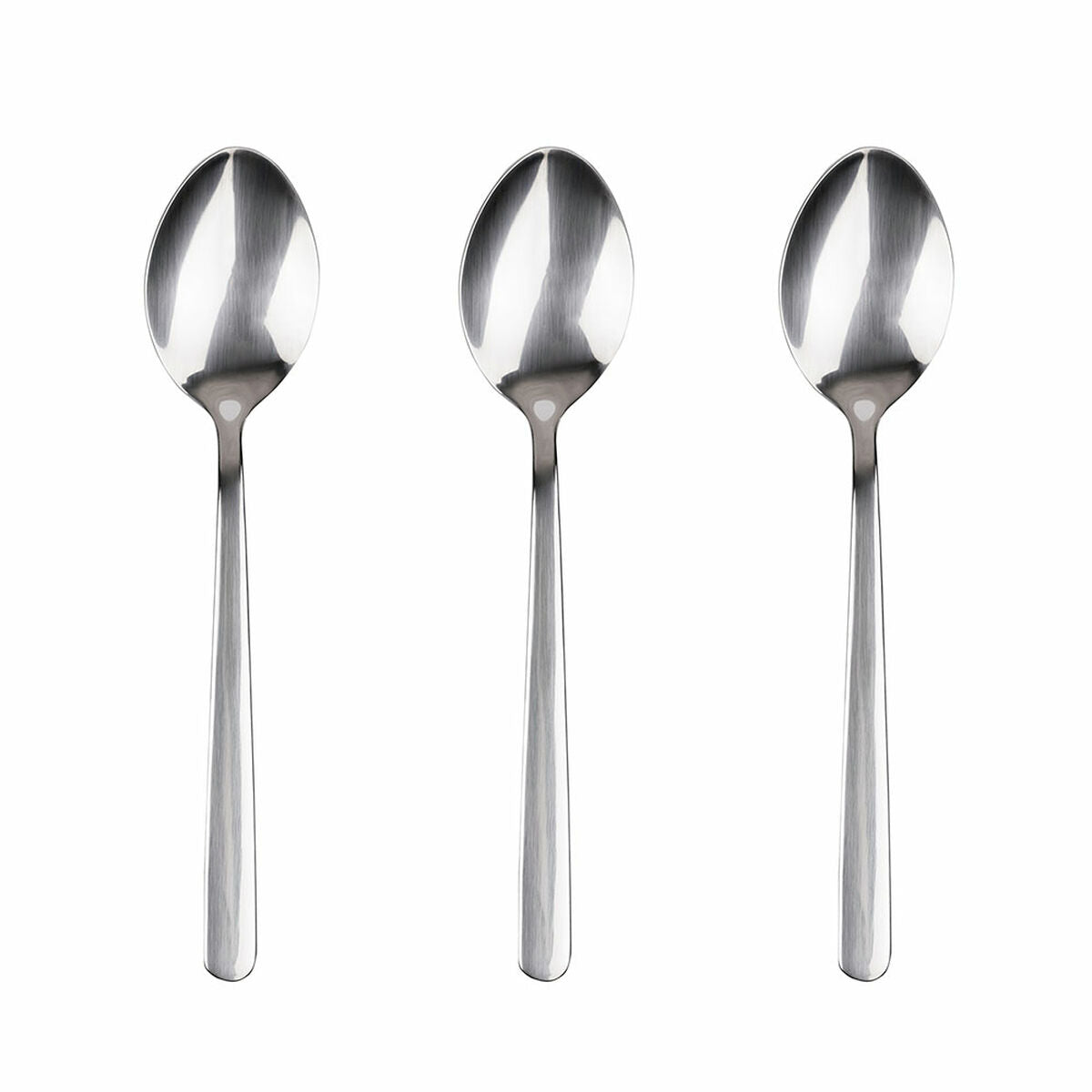 Set of Spoons San Ignacio Earth SG7777 Shine Stainless steel 3 Units San Ignacio