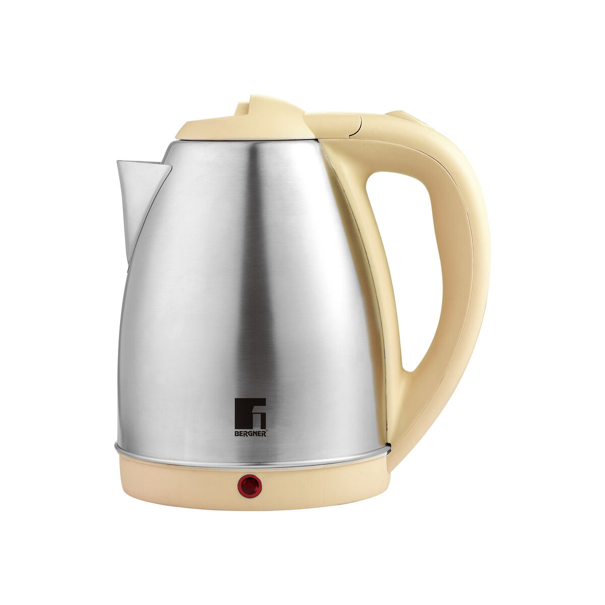 Electric Kettle with LED Light Bergner Yellow Stainless steel 1850 W 1,8 L