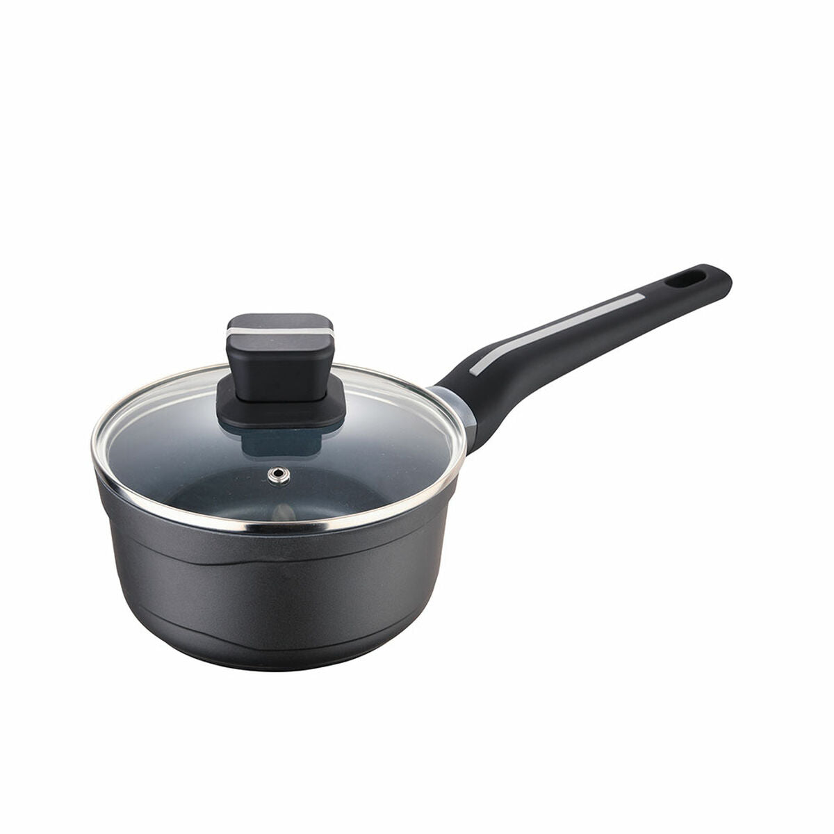 Saucepan with Lid San Ignacio Bistro SG6424 Aluminium Matte back (Ø 16 x 8 cm) San Ignacio