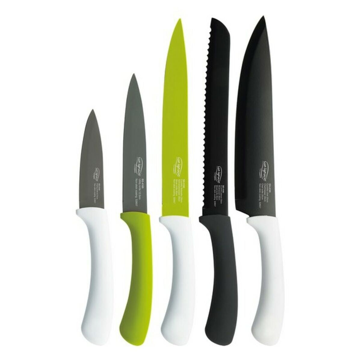 Knife Set San Ignacio green sg4165 Stainless steel 5 Pieces 5 Units (5 pcs) San Ignacio