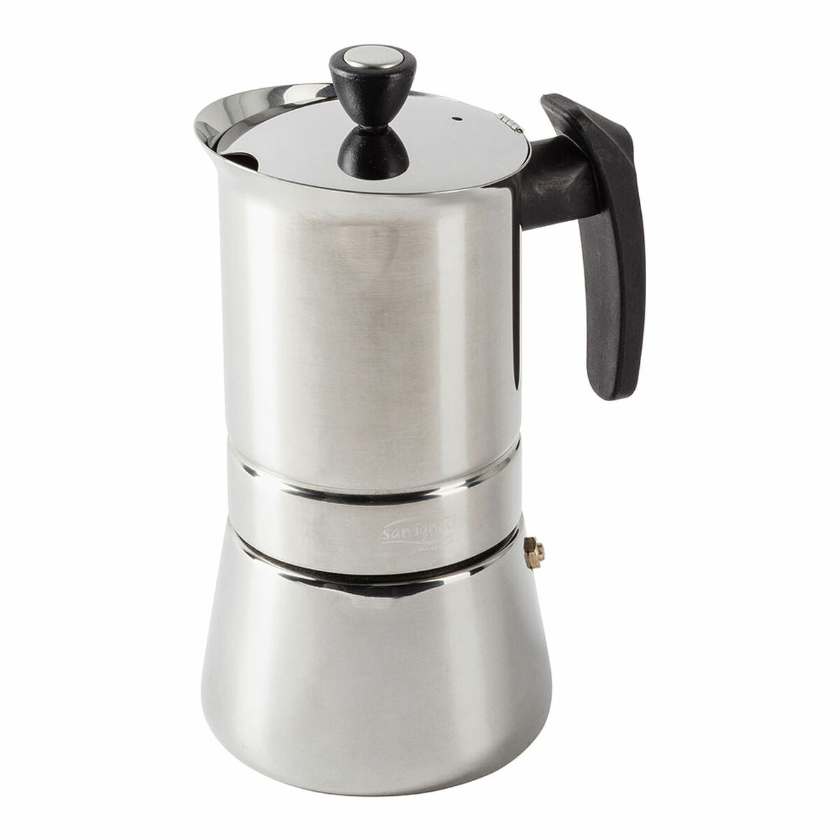 Italian Coffee Pot San Ignacio Moods SG-3594 Stainless steel 6 Cups San Ignacio