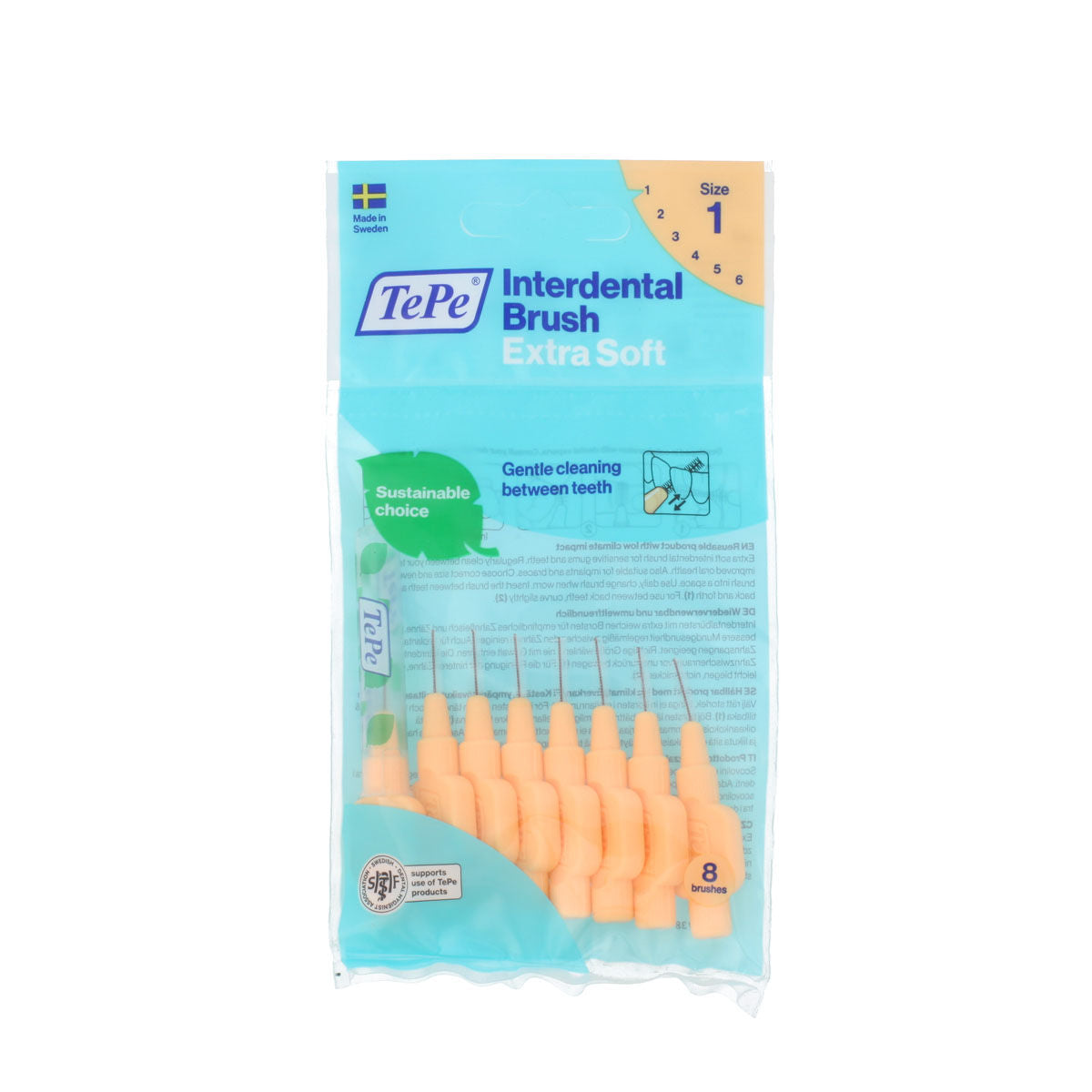 Interdental brushes Tepe Orange Supersoft (8 Units) Tepe