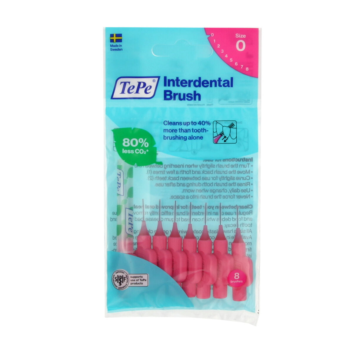 Interdental brushes Tepe Pink (8 Pieces) Tepe