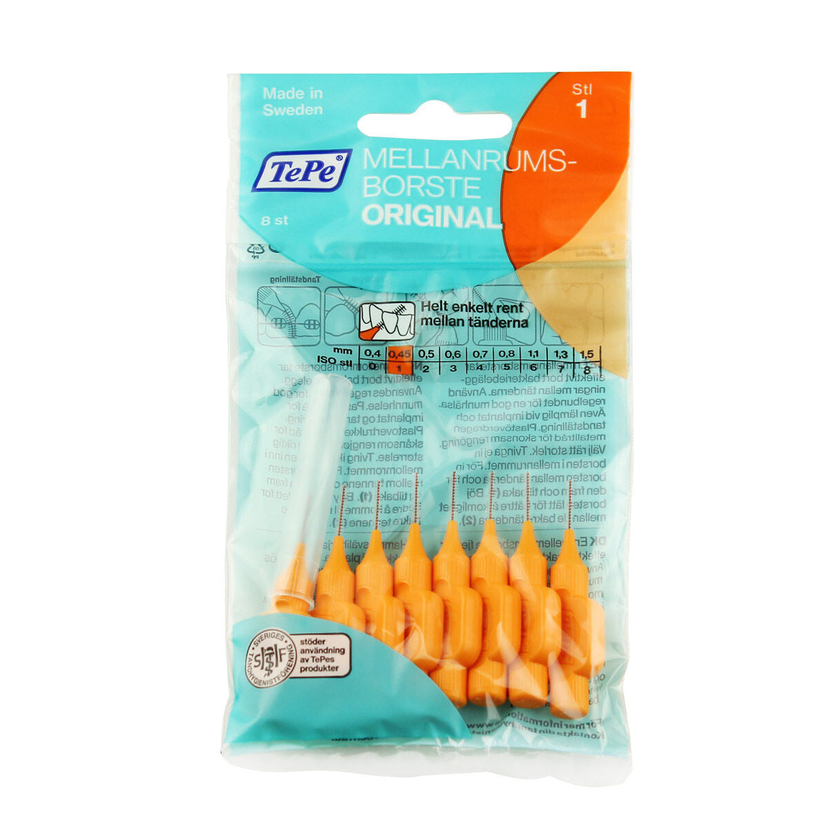 Interdental brushes Tepe Orange (8 Pieces) Tepe