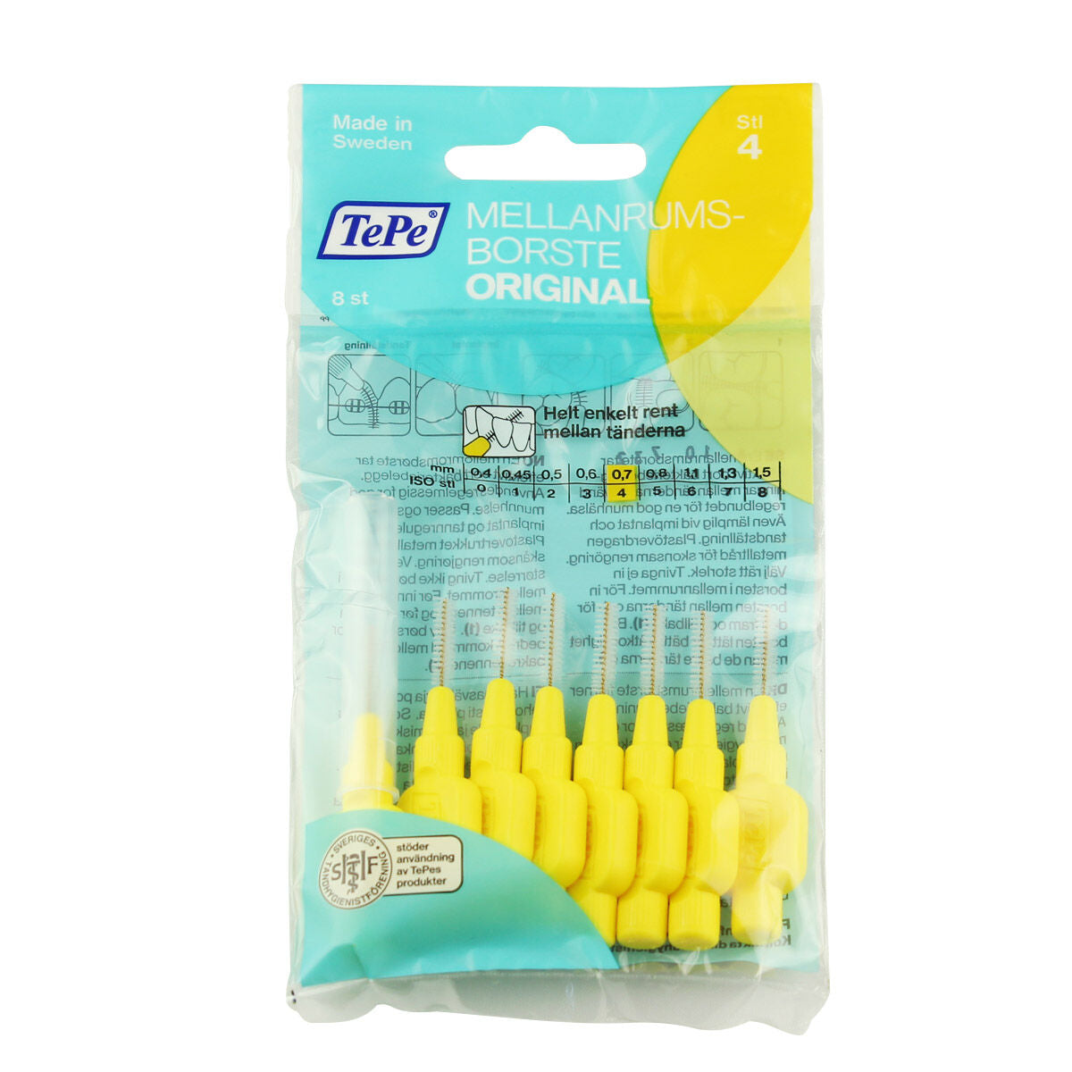 Interdental brushes Tepe Yellow (8 Pieces) Tepe