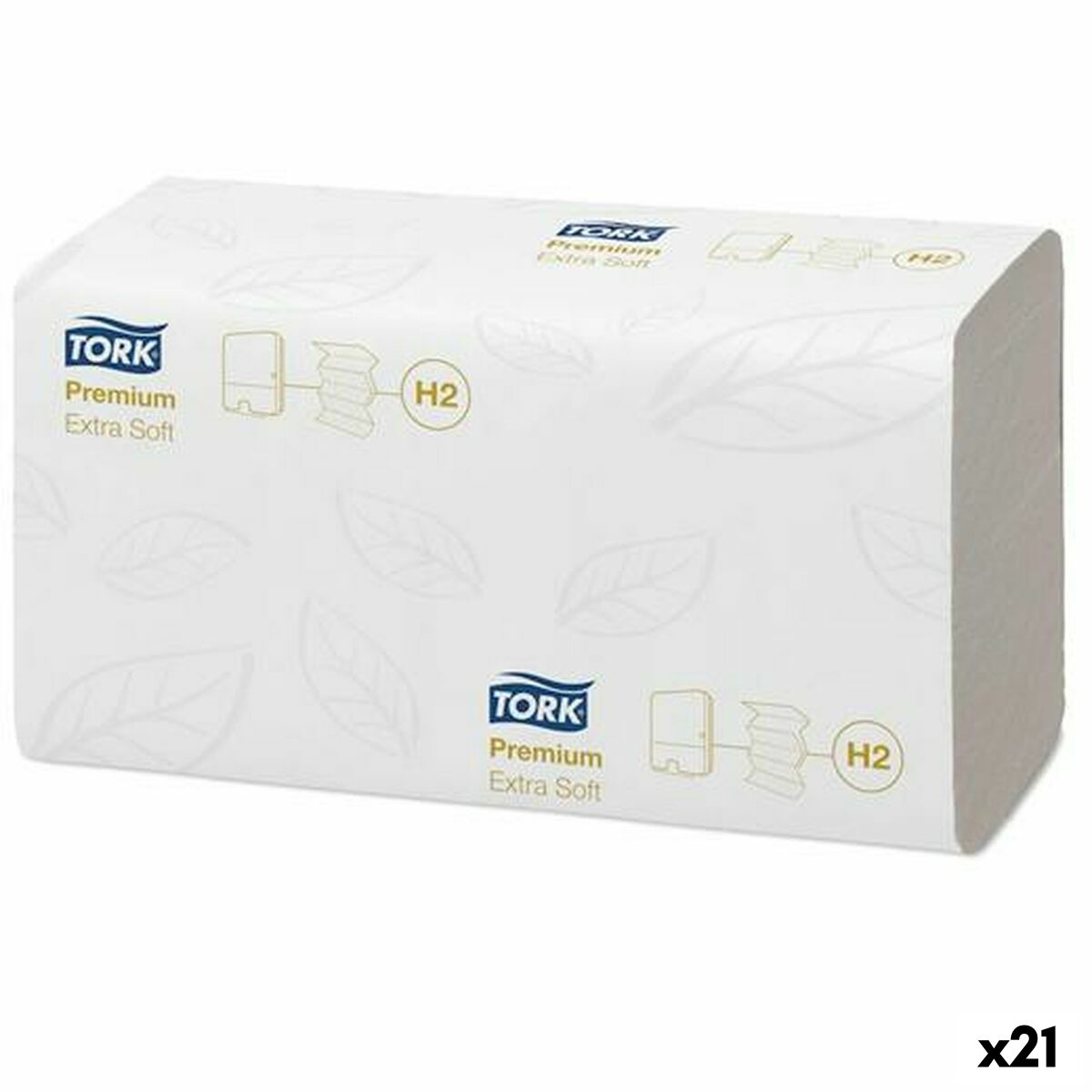 Hand-drying paper Tork Pack White (21 Units) Tork