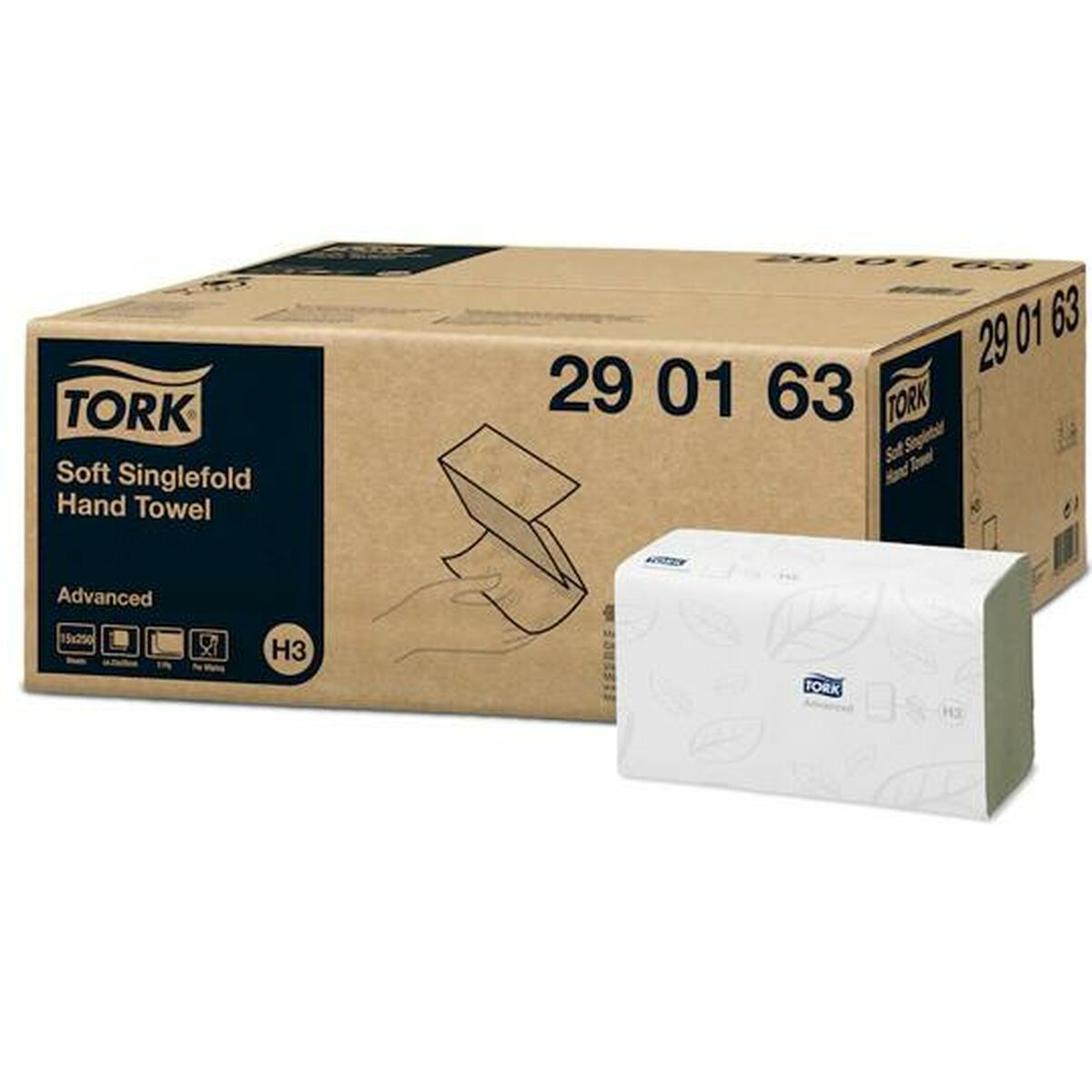 Paper napkin Tork 64152 White Green (15 Units) Tork