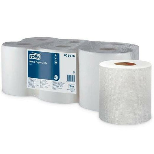 Continuous Roll of Paper Tork White Tork