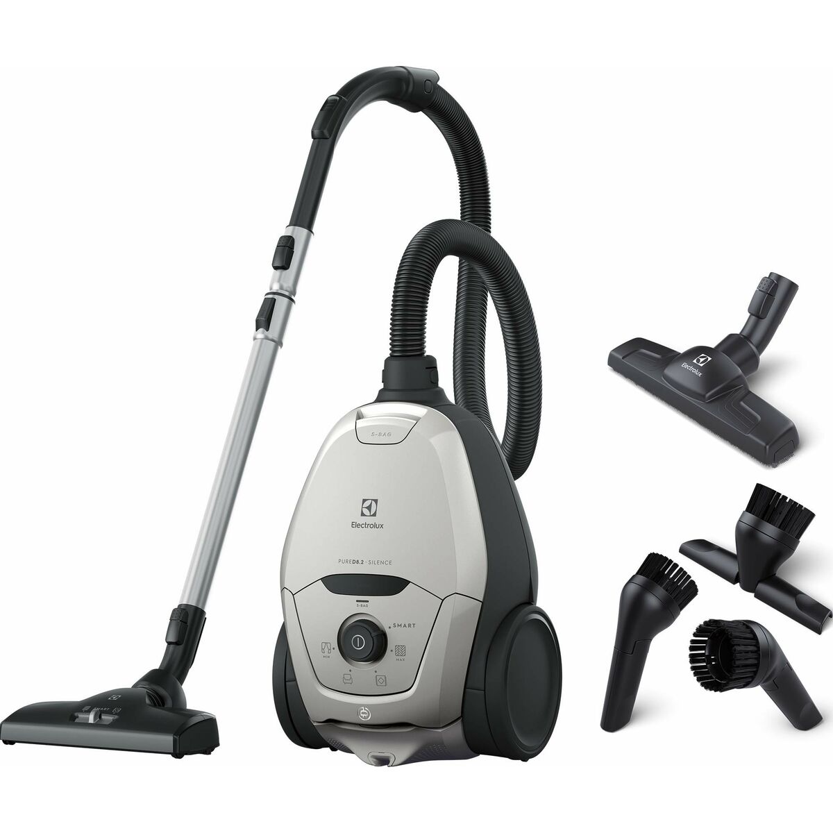 Bagged Vacuum Cleaner Electrolux Pure D8 Black Grey 600 W Electrolux