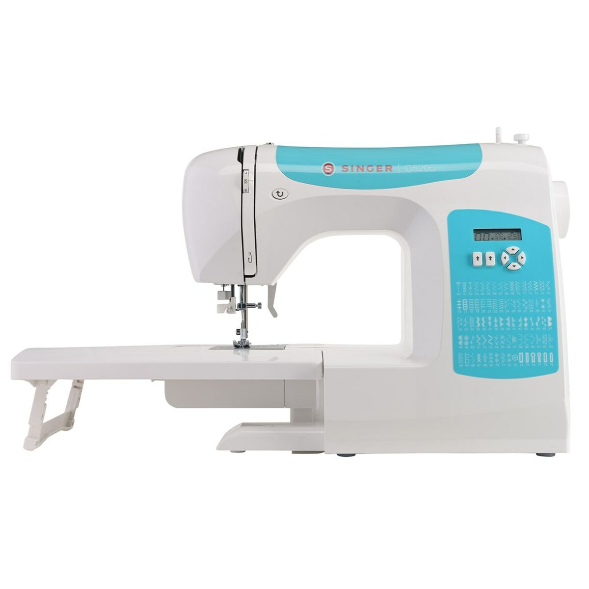 Sewing Machine Singer C5205 TQ Black Multicolour Turquoise Plastic Singer