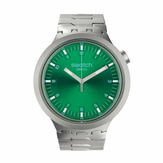 Unisex Watch Swatch SB07S101G Green Silver Swatch