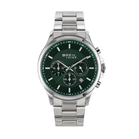 Men's Watch Breil EW0660 Green Silver (Ø 43 mm)