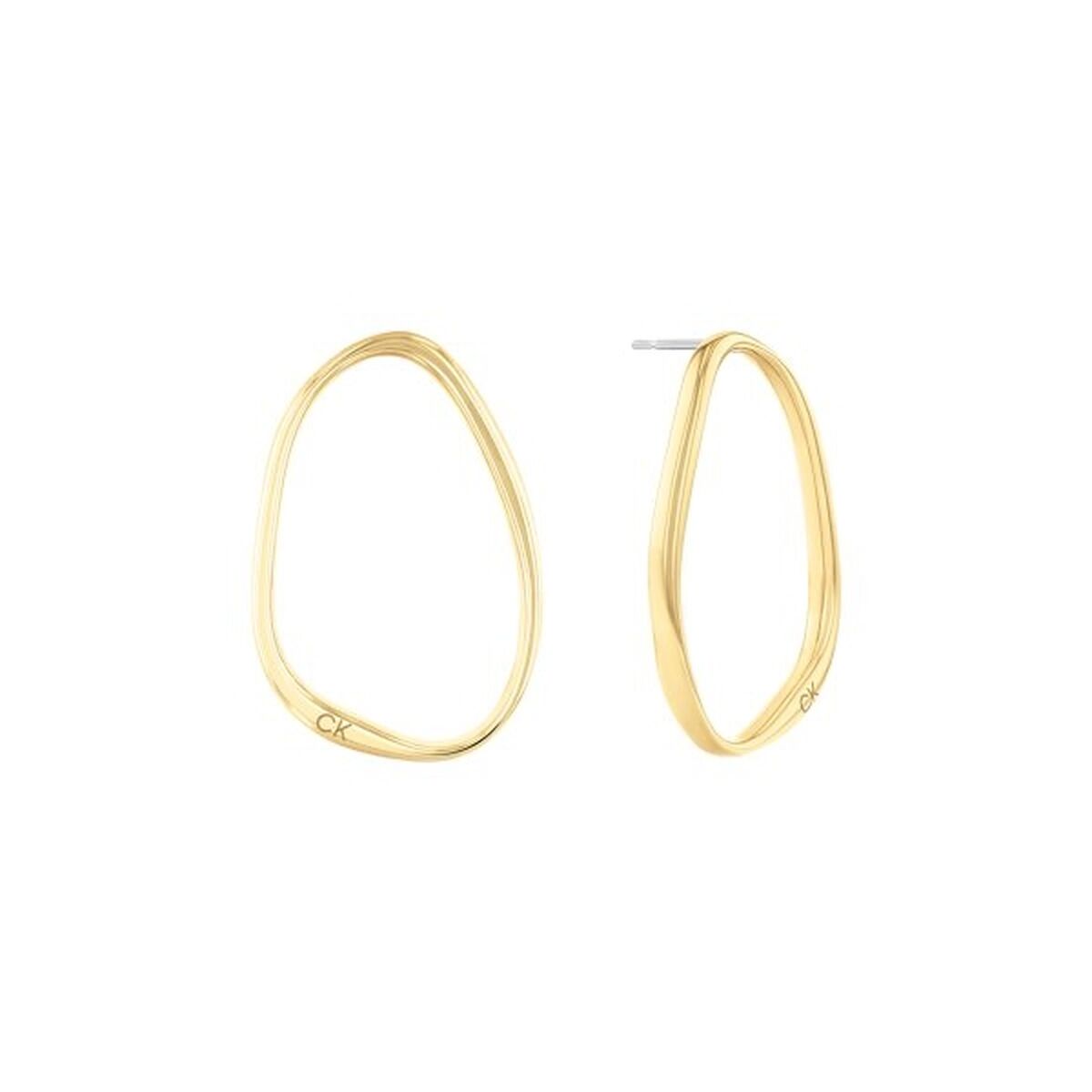 Ladies' Earrings Calvin Klein SCULPTURAL Stainless steel Golden