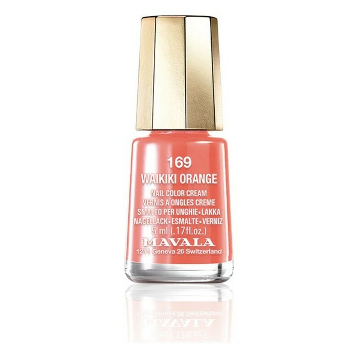 Nail polish Nail Color Cream Mavala 169-waikiki orange (5 ml) Mavala