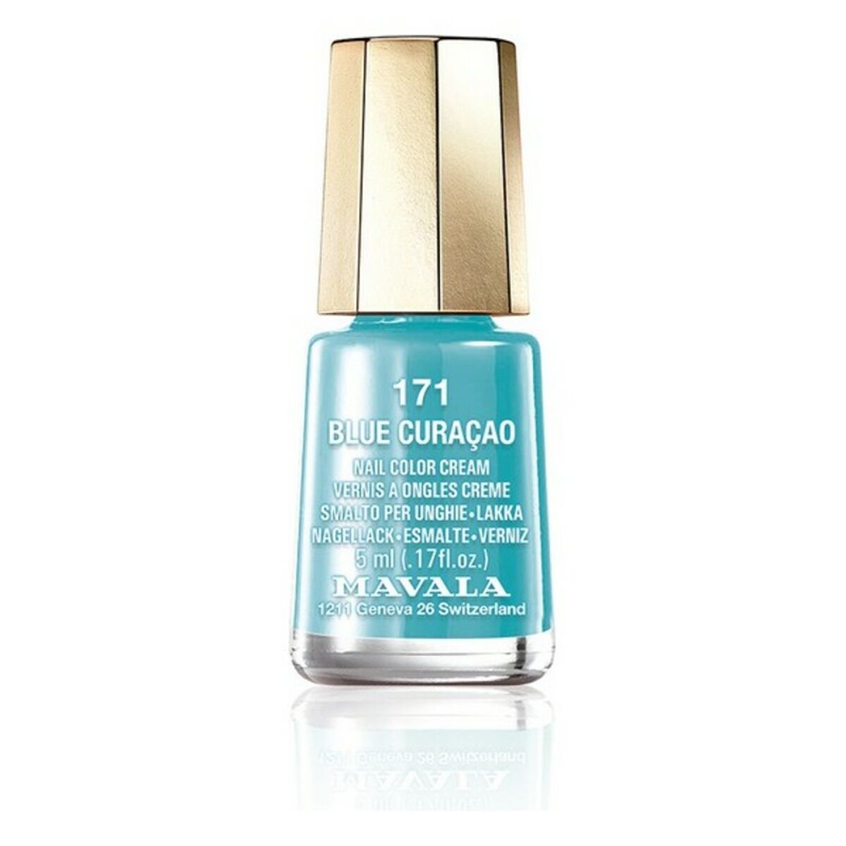 Nail polish Nail Color Cream Mavala 171-blue curaçao (5 ml) Mavala