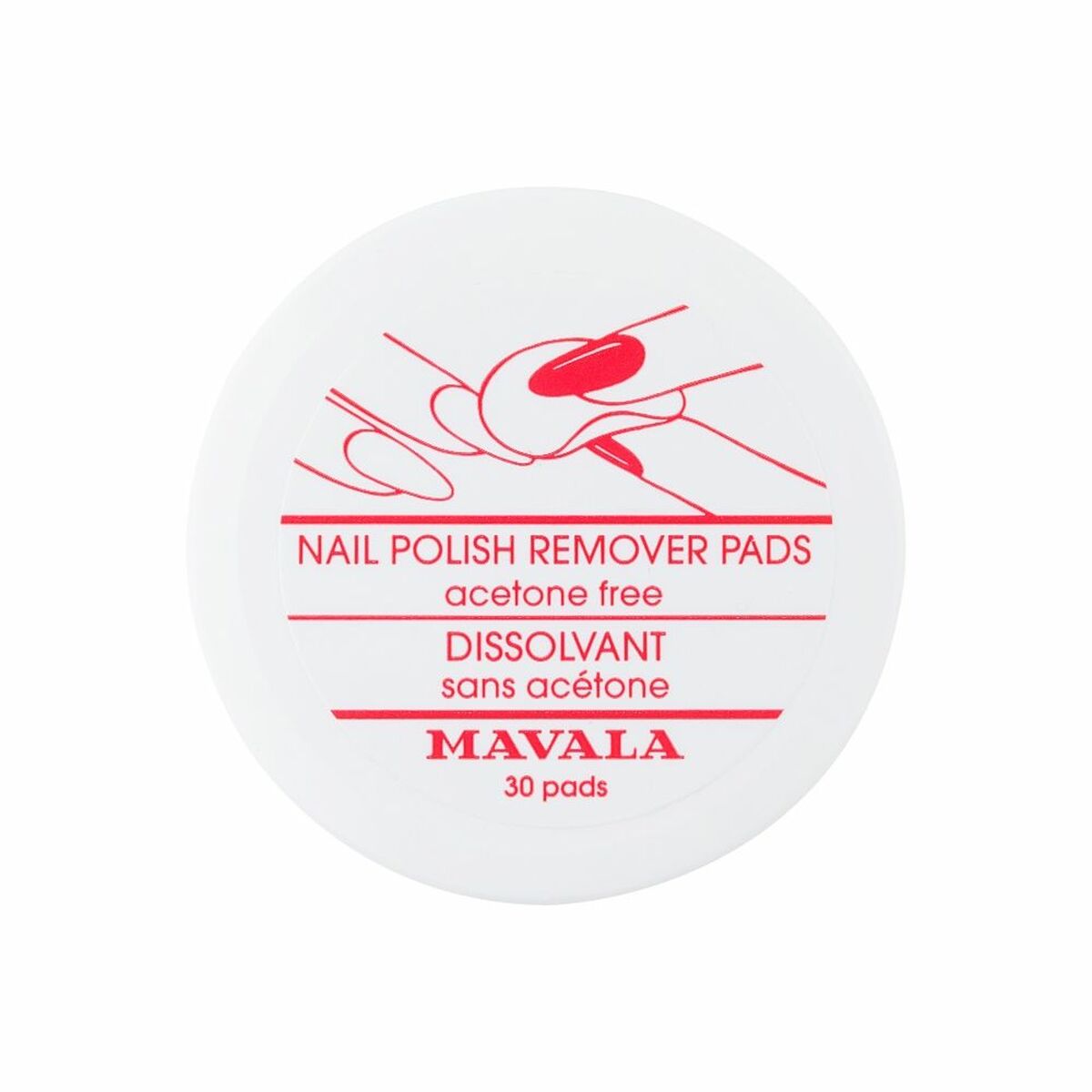 Nail polish remover Mavala Nail polish removing discs/pads (30 pcs) Mavala