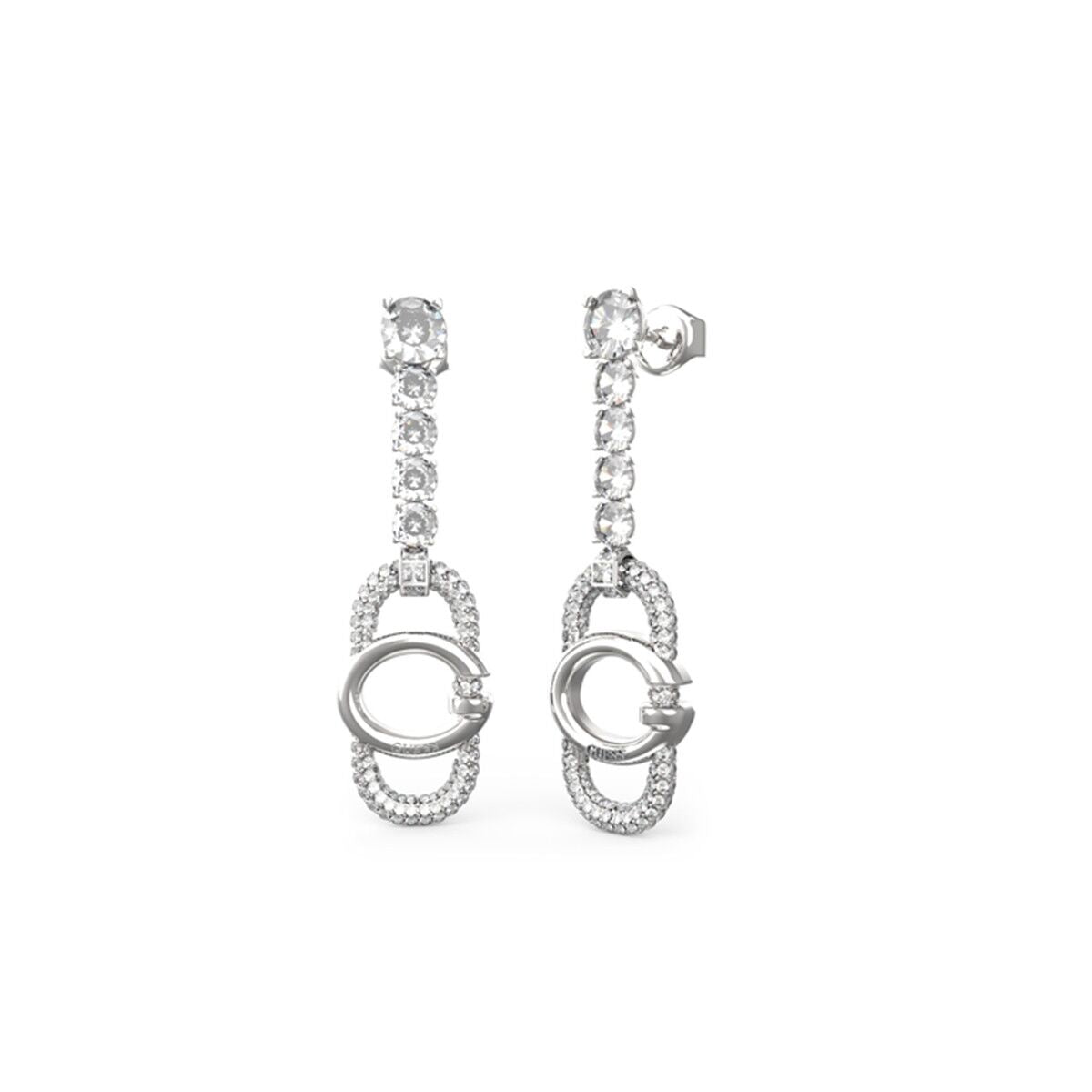 Ladies' Earrings Guess JUBE04507JWRHT-U Silver Guess