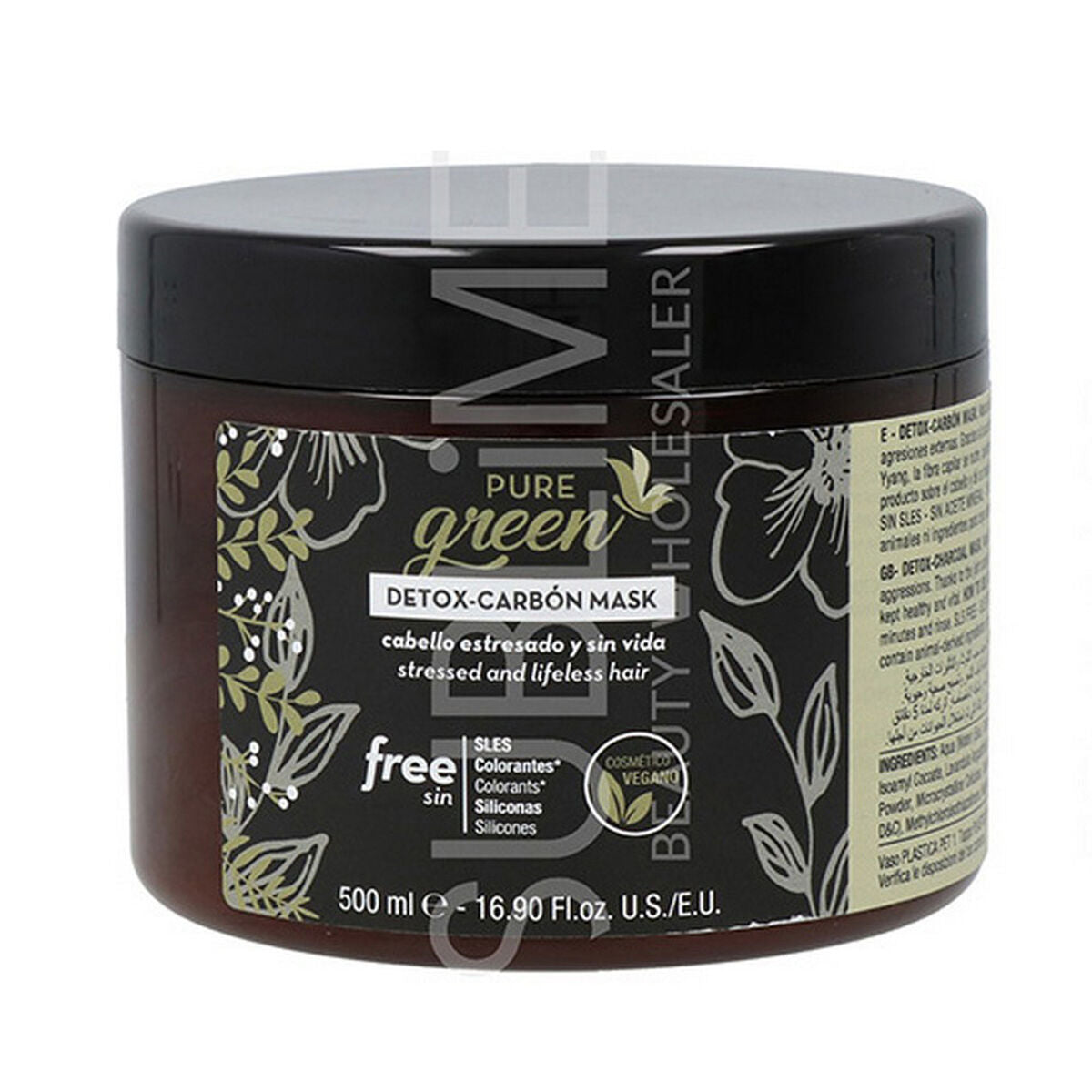 Hair Mask Pure Green Detox Carbon (500 ml) Pure Green