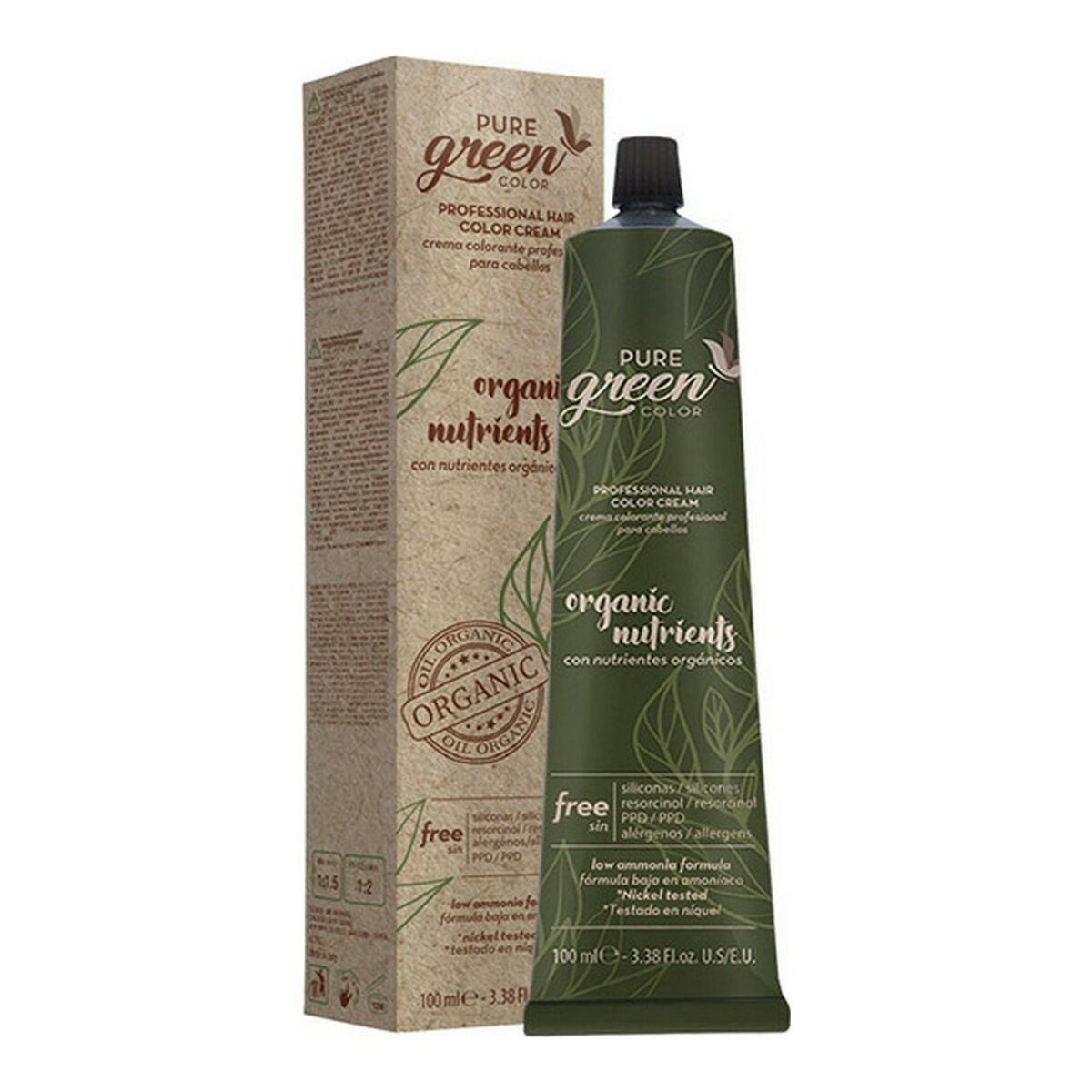 Colouring Cream Pure Green Nº 1.0 (100 ml) Pure Green