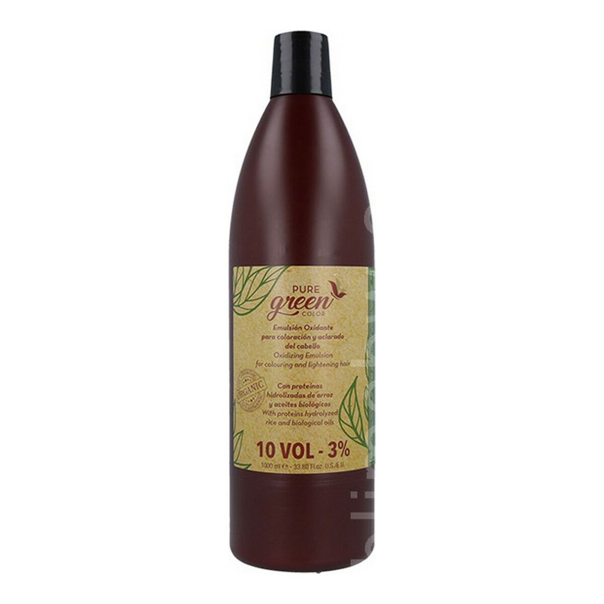 Hair Oxidizer Emulsion Pure Green Green Emulsión 10 Vol 3 % (1000 ml) Pure Green