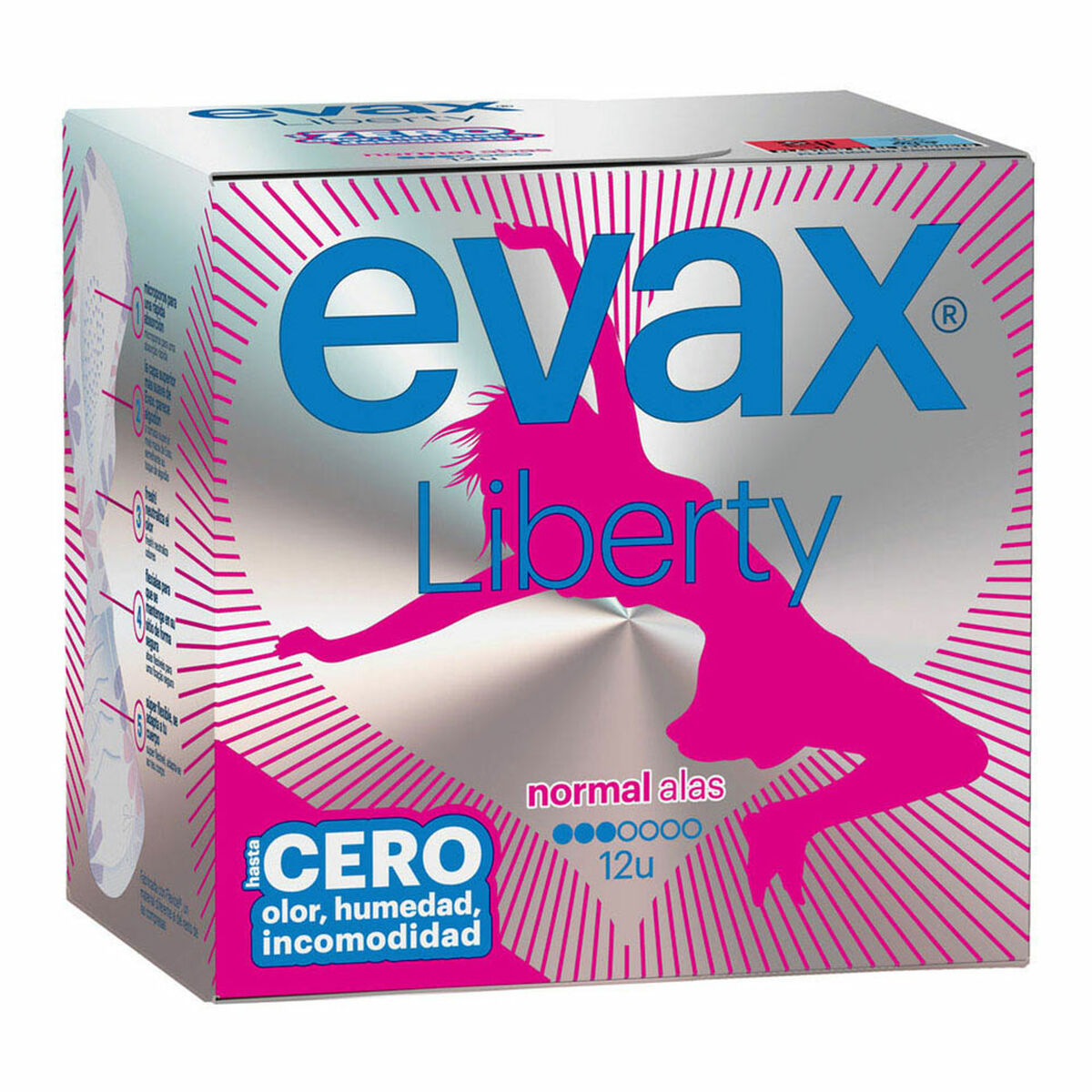 Normal Sanitary Pads with Wings Evax Liberty Evax