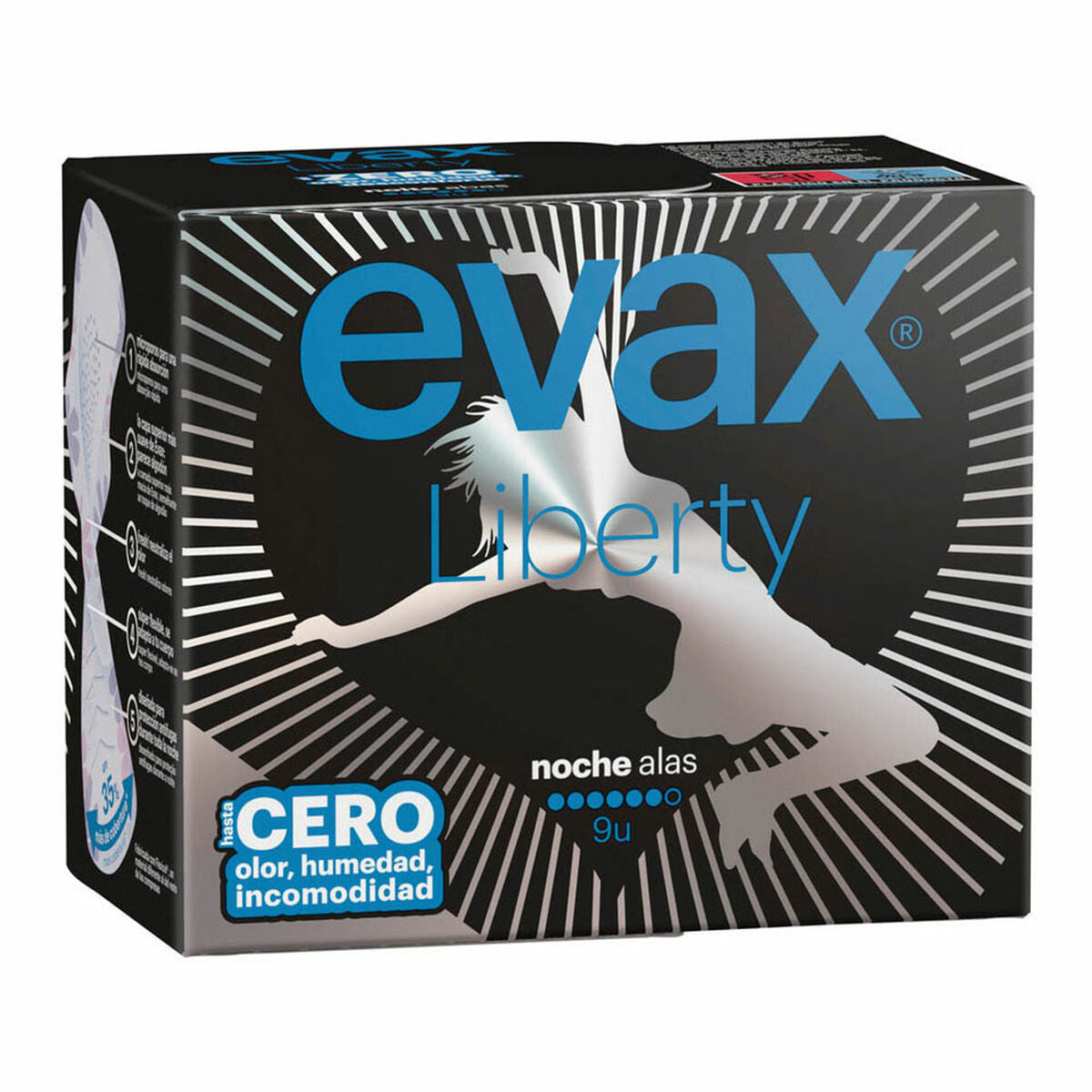 Night Sanitary Pads with Wings Evax 4015400749240 Evax