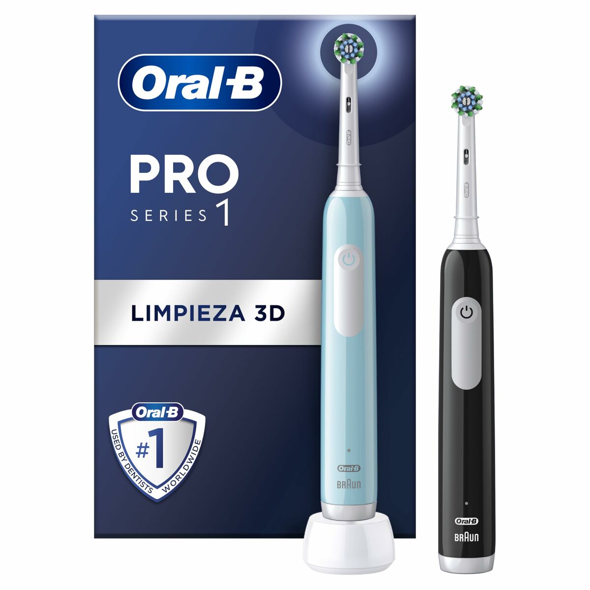 Electric Toothbrush Oral-B PRO1 DUO (2 Units) (1) Oral-B