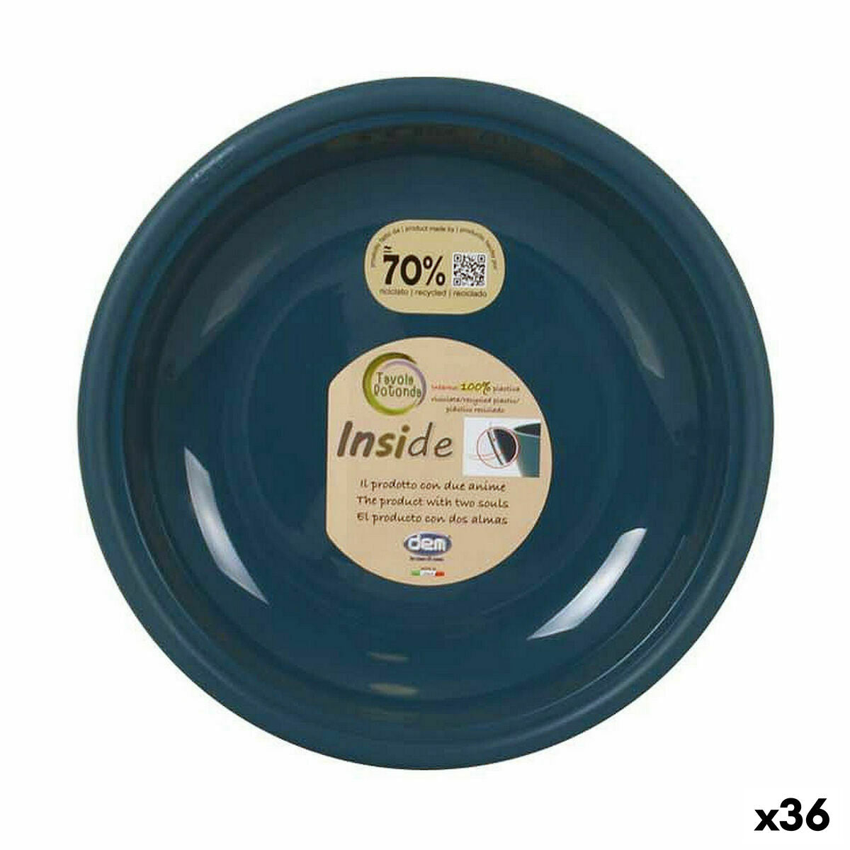 Deep Plate Dem Inside Dark blue (36 Units) Dem