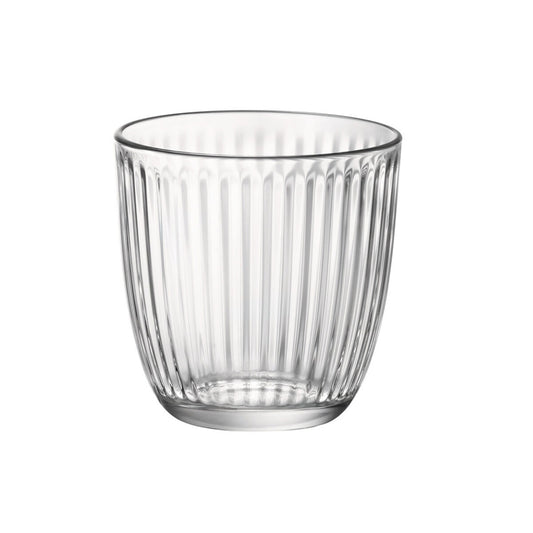 Set of glasses Bormioli Rocco Line Transparent Glass With relief 290 ml 6 Units Bormioli Rocco