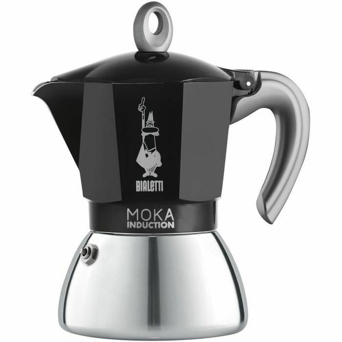 Italian Coffee Pot Beurer BIALETTI NEW MOKA 6 Cups Black Metal Aluminium Beurer